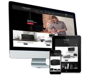 Webdesign: webshop voor Sonos shop - door Fusion.web