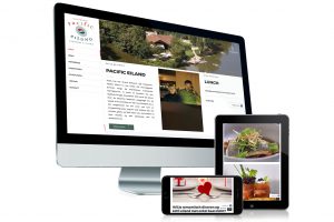 Website gemaakt voor restaurant Pacific Eiland - Ieper